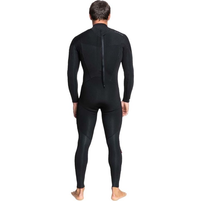2024 Quiksilver Hombres Everyday Sessions 4/3mm Back Zip Neopreno EQYW103183 - Black